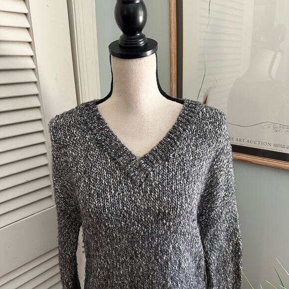 THEORY Womens Sweater Small Gray Slouchy Parkland Pullover Wool Blend Casual - Picture 3 of 12